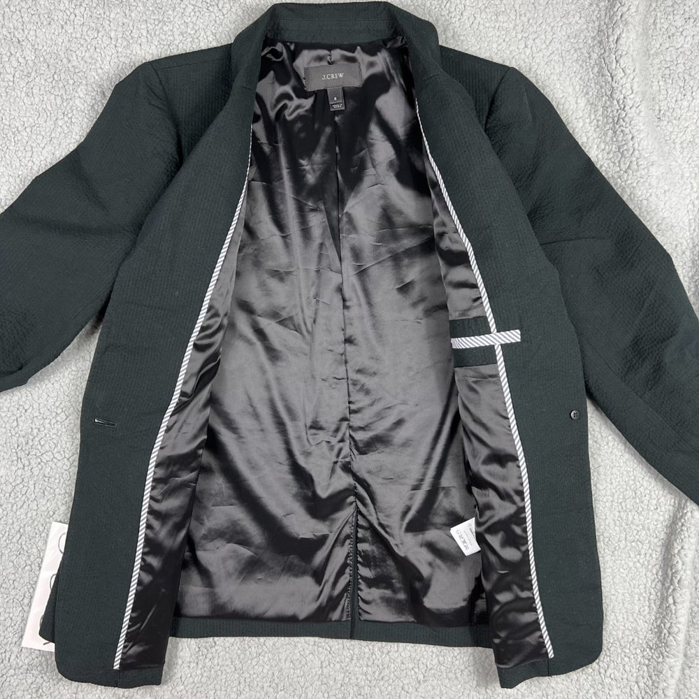 J Crew Blazer Women 6 Small Black Parke Jacket Textured Sport Coat Suit Casual 4 - Picture 3 of 11